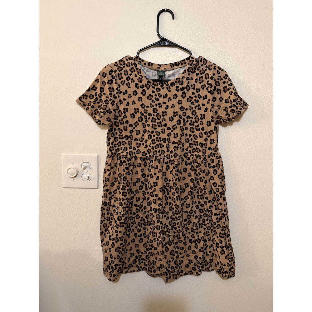 Wild Fable Leopard Babydoll Mini Dress Size XS